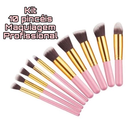 Kit De Pinc Is Kabuki Pe As Maquiagem Profissional Blush Base