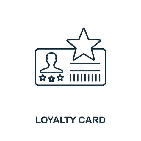 Loyalty Card Icon Line Style Element From Loyalty Program Collection