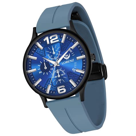 Buy Lorenz Slim Case Analog Watch With Blue Magnetic Lock Strap Watch