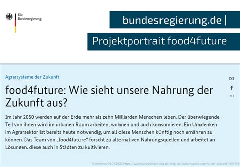 Food Future De Wie Sieht Unsere Nahrung Der Zukunft Aus