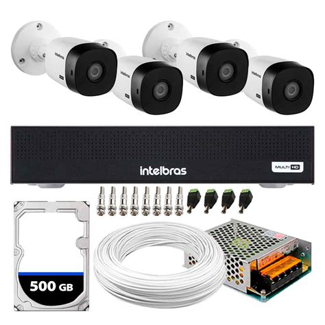 Kit C Meras Intelbras Vhl B G Bullet Hdcvi Full Hd P Vis O