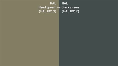 Ral Reed Green Vs Black Green Side By Side Comparison