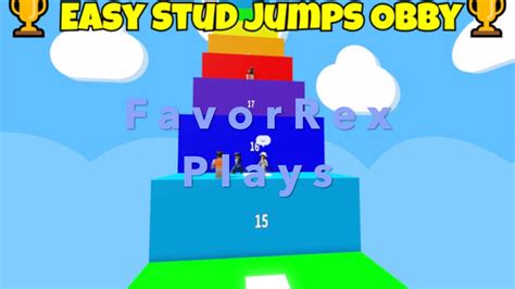 I Took A Bit Longer Than Usual Roblox Easy Stud Jumps Obby Youtube