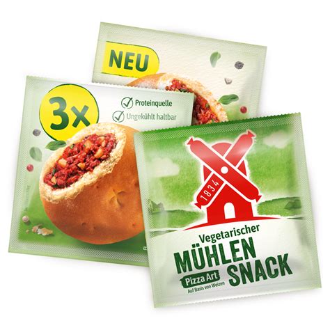 Vegetarischer Snack Pizza Art Rügenwalder Mühle