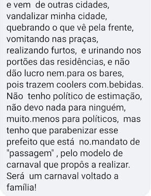 Comentando A Opini O Sobre O Carnaval No Face Por Outro