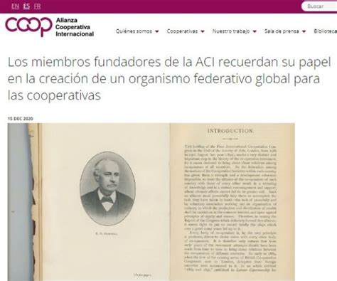 Argentina La Alianza Cooperativa Internacional Aci En Proceso De