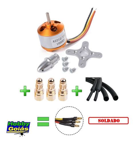 Kit Motor A Kv Conectores Aeromodelo Hobbygoi S Hobby Goias