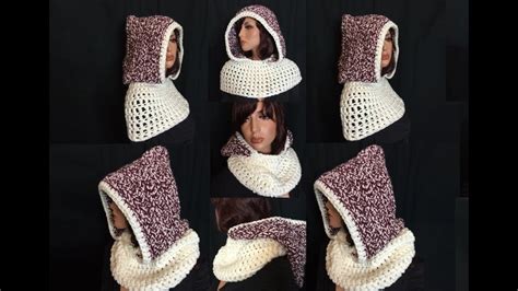 Crochet Hooded Cowl Pattern