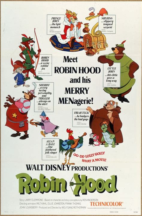 Robinhood Disneymovieposters Disneyclassic ロビンフッド Disney Movie