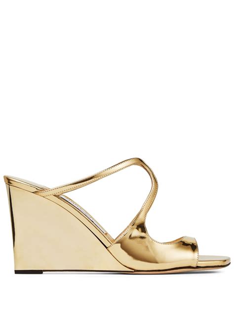 Jimmy Choo Anise Wedge Sandals Farfetch