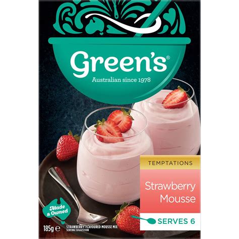 Green S Temptations Strawberry Mousse Mix G Woolworths