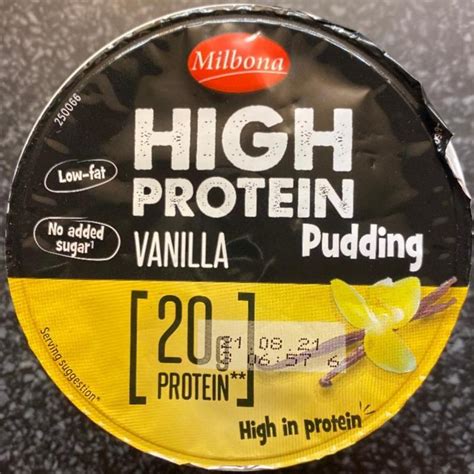 High Protein Pudding Vanilla Milbona Kal Rie Kj A Nutri N Hodnoty