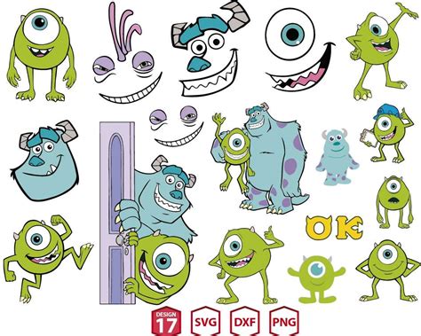 Monsters Inc Svg Mike Wazowski Svg Sully Svg UPP78 UPPLOP Graphics