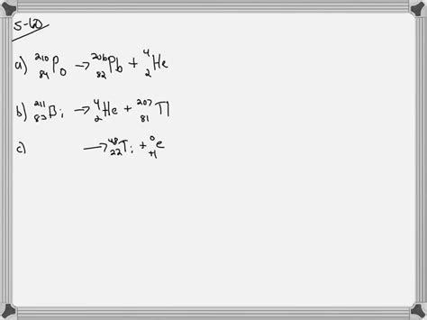 Solvedwrite The Balanced Nuclear Equation For Each Of The Following A