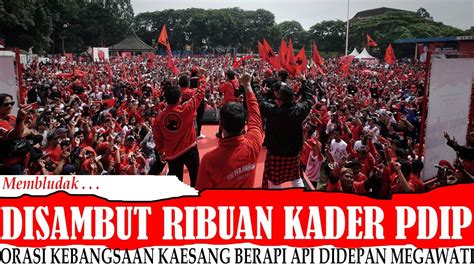 RIBUAN KADER PDIP SIAP KAWAL KAESANG SAMPAI MENANG DI PILWAKOT SOLO