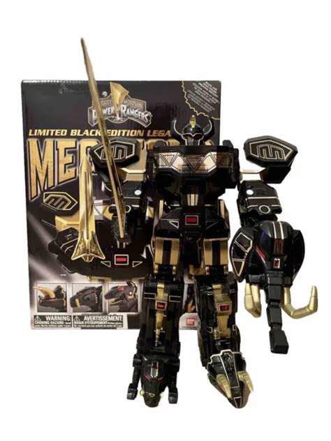 BANDAI MIGHTY MORPHIN Power Rangers Legacy Megazord Black And Gold