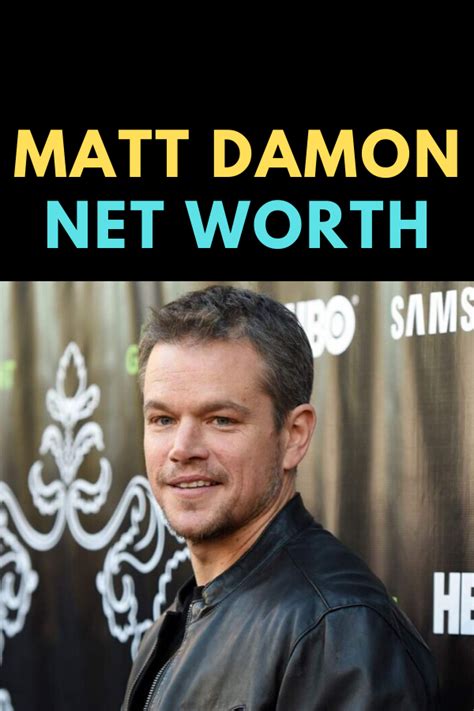 Matt Damon A Hollywood Icon