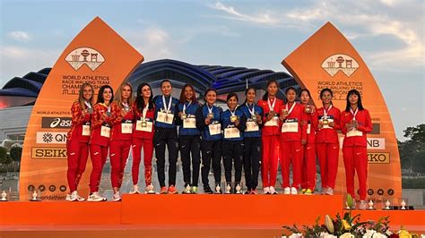 Atletismo España Campeona Del Mundo En Hombres Y Subcampeona En