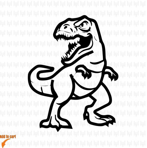 Dinosaur Svg T Rextyrannosaurus Rex Png T Rex Dinosaur Png Etsy