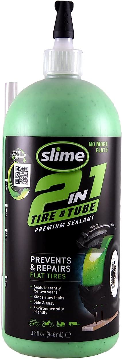 Slime 10194 2 In 1 Tire And Tube Sealant Puncture Repair Sealant Premium Prevent And