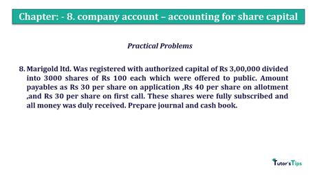 Question 8 Chapter 8 Of 2 A T S Grewal 12 Class Tutor S Tips