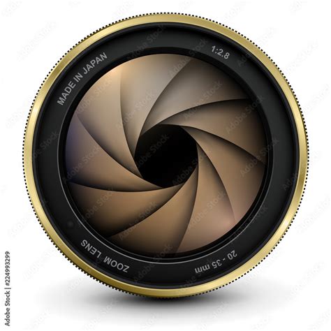 Camera Photo Lens With Shutter Vector Icon Stock Vector Adobe Stock