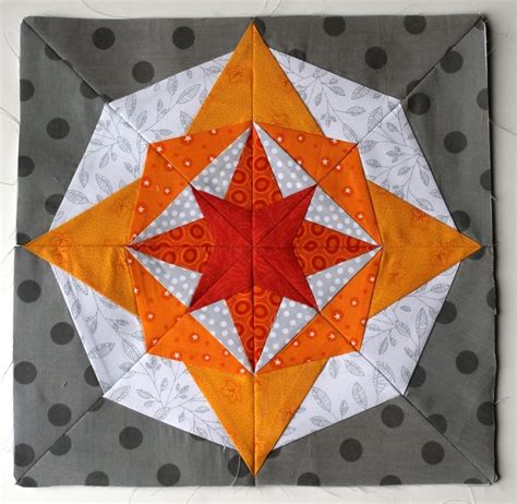 Bright Modern Paper Pieced Block Wombat Quilts With Pattern From