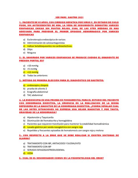 1er Parc Gastro 2021 Preguntas Y Respuestas 1ER PARC GASTRO 2021