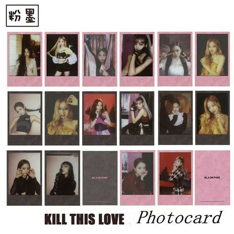 Blackpink Kill This Love Photocard Full Set Photocard Printable