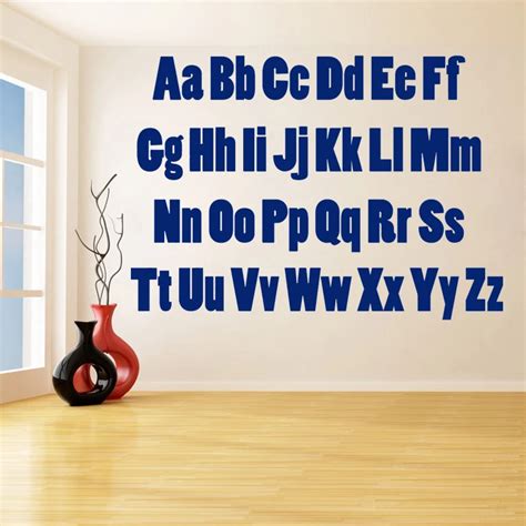 English Alphabet Development Training Removable Wall Stickers For