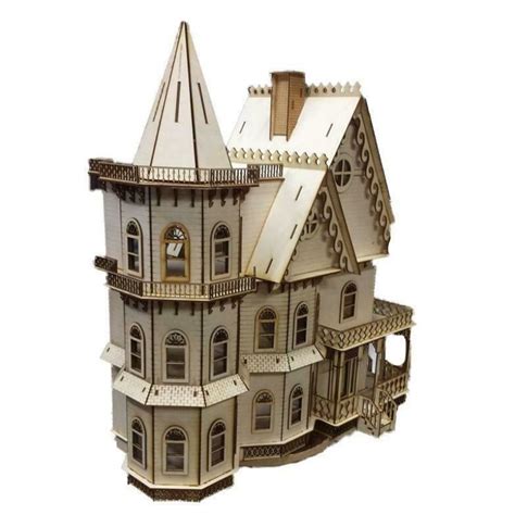 Leon Gothic Victorian Dolls House 1 24 Half Inch Scale Laser Cut Flat