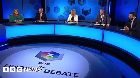 Ni Election 2022 Leaders Clash In Final Tv Debate Bbc News