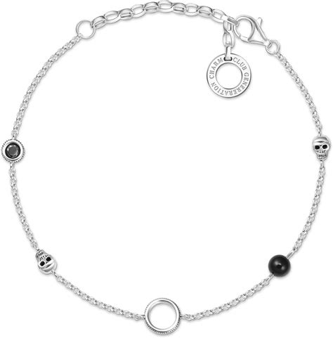 Thomas Sabo Damen Charm Armband Farbige Steine Er Sterlingsilber