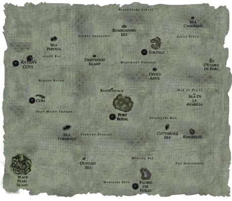 Map Menu Pirates Of The Caribbean Online Wiki