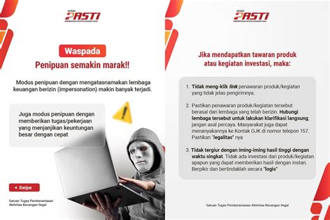 Satgas Pasti Blokir Entitas Ilegal Periode April Mei Stabilitas