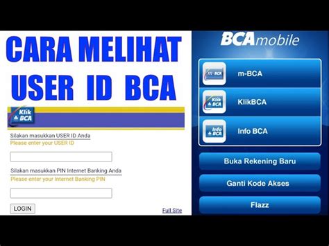 Cara Melihat User ID BCA Dengan Mudah Bumiayu ID