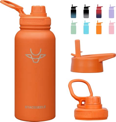 Stacegeele 32oz Insulated Water Bottle With Straw Ubuy India