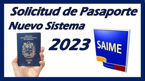 SAIME Pasaporte Como Solicitar El Pasaporte Adulto Venezolano En 2023