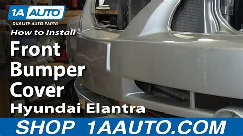 How To Replace Remove Front Bumper Cover Hyundai Elantra 01 06 Youtube