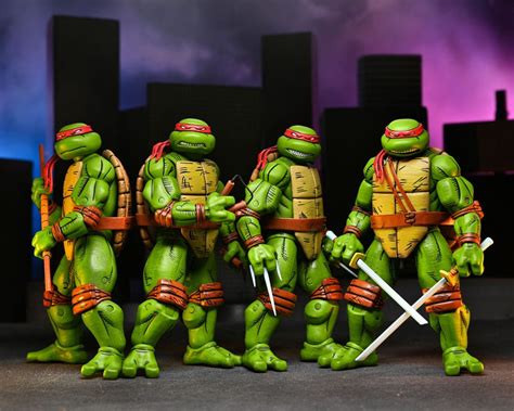 NECA Tortugas Ninja Mirage Comics Figuras Paquete De 4 Leonardo