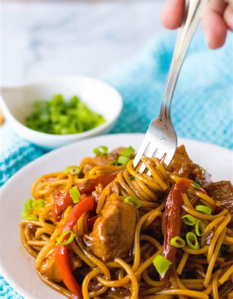 Slow Cooker Honey Garlic Chicken And Noodles Set 2 15 Life With The Crust Cut Off