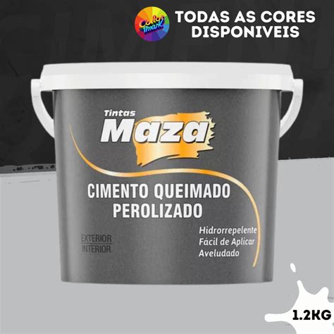 Efeito Cimento Queimado Perolizado 1 2kg Maza Efeito Aveludado