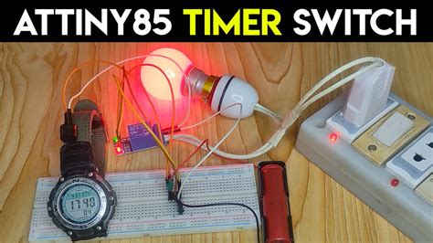 ATtiny85 Timer Switch Tutorial Generating Time Delay Using Interrupts