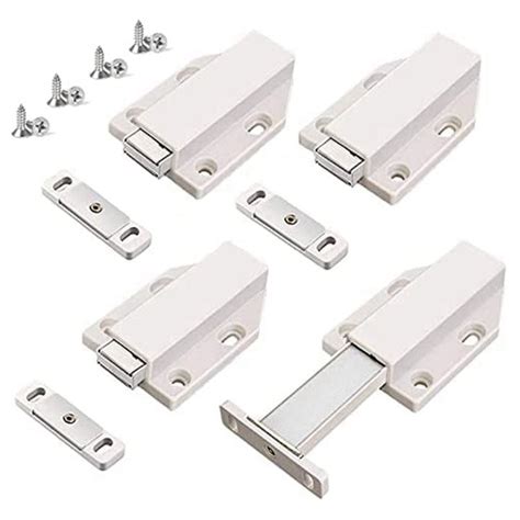 Push Latch Heavy Duty 4 Pack Push To Open Cabinet Hardware Magnetic