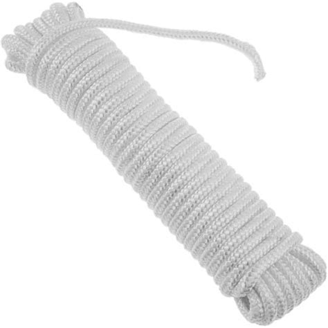 Corde tressée en nylon 10 m x 6 mm blanche Cablematic