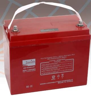 Batteria Zenith 12V 135Ah Al Piombo Sigillata AGM CP ZGL120086