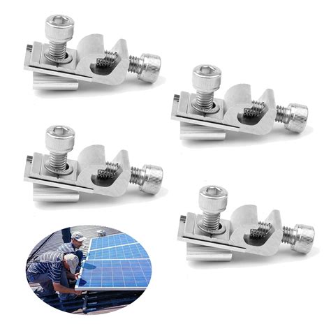 Buy Viilich Standard Solar Panel Earth Clip For Solar Ing System 4 Pcs