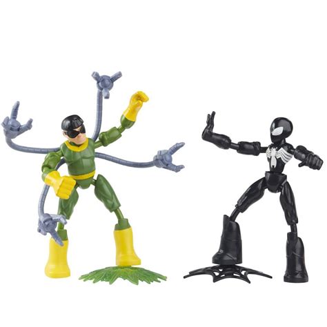 Marvel Spider Man Bend And Flex Black Suit Spider Man Vs Doc Ock