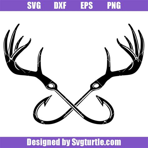 Deer And Fish Svg Fishing Svg Silhouette Png Deer Hunting Svg Cool