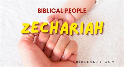 Biblical People Zechariah 22 Friends And Foes Of Jesus